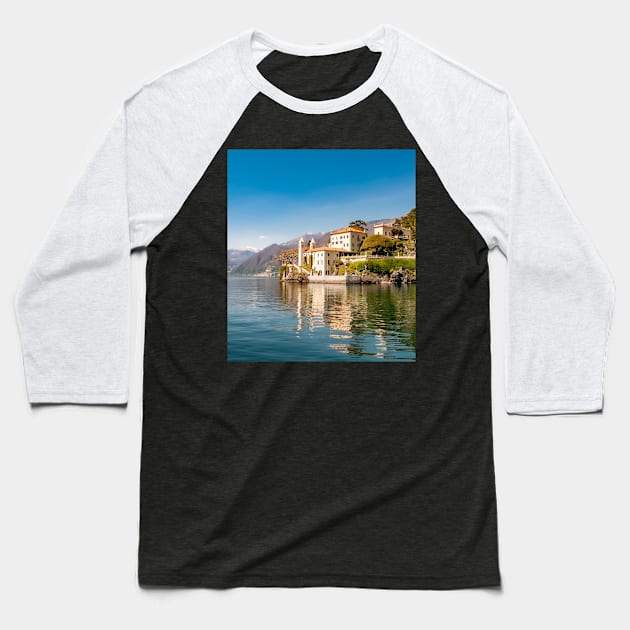 Lake Como, Italy Baseball T-Shirt by NewburyBoutique